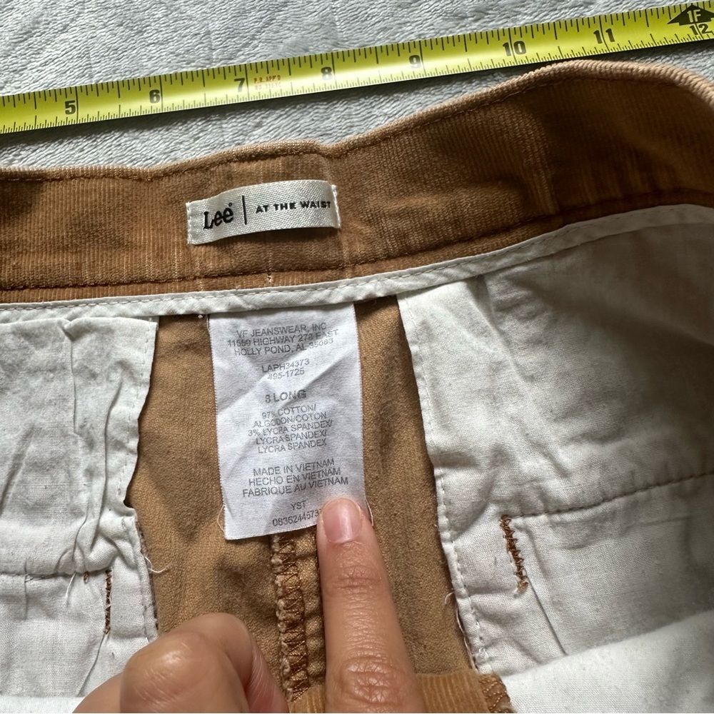 Lee Women’s Straight Leg Corduroy Pants Size 8 Long - Picture 5 of 8
